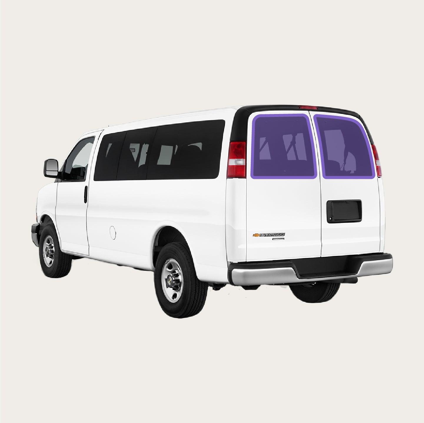 Chevy Express - Rear Door Shades (Set)