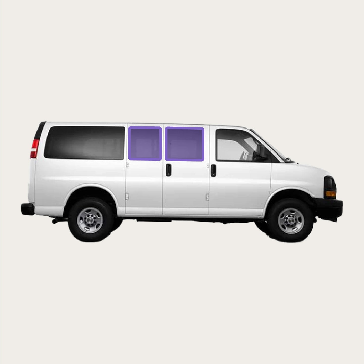 Chevy Express - Side Barn Door Shades (set)