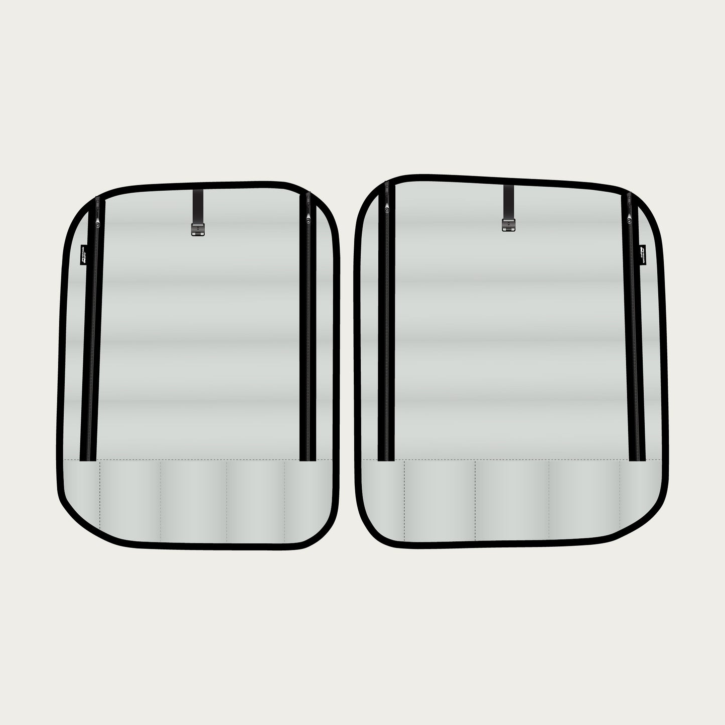 Transit 2015+ Rear Doors (set) Zipper Series