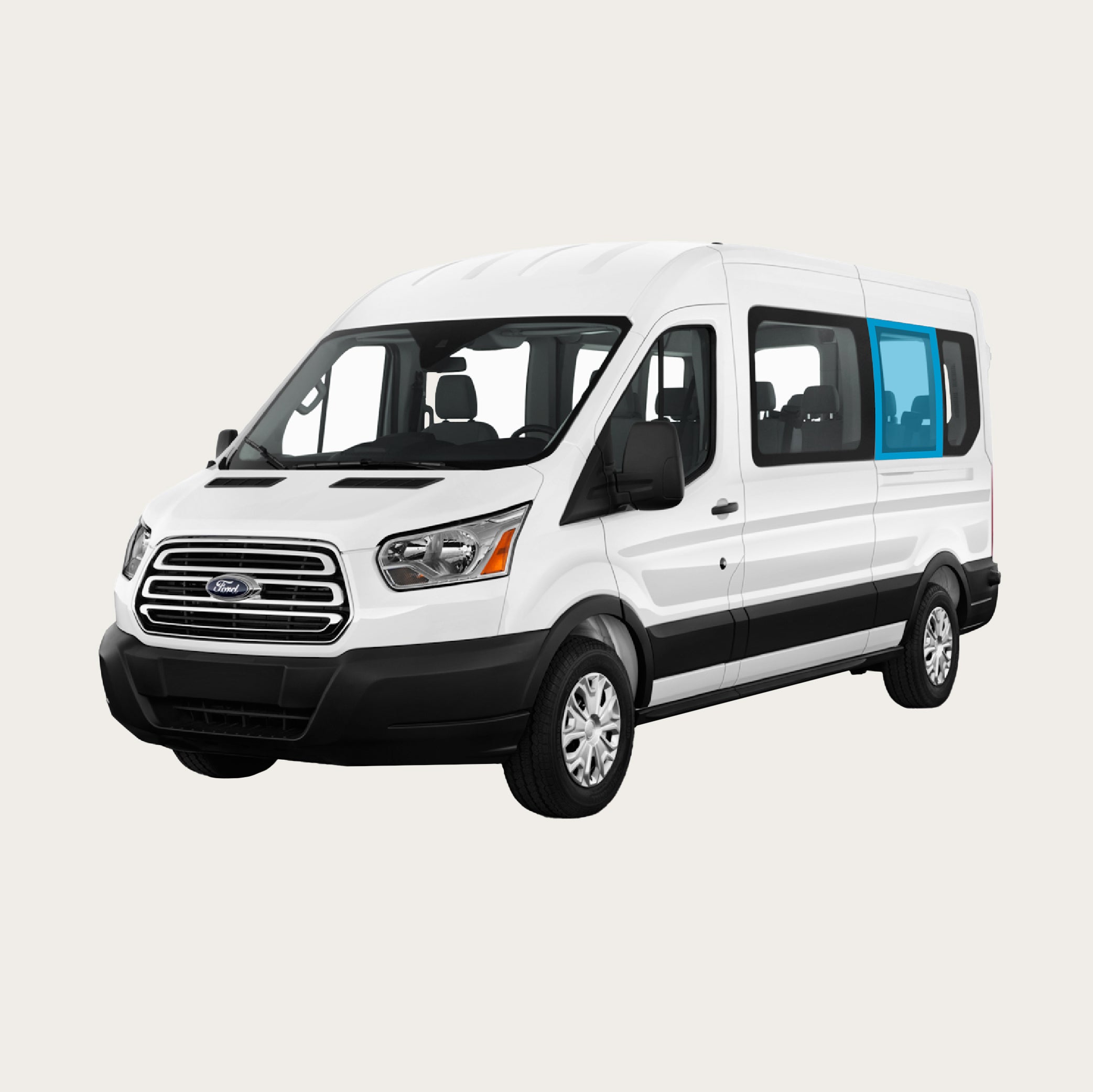 Transit Passenger Van - 148 (non-extended) Middle Panel Shade