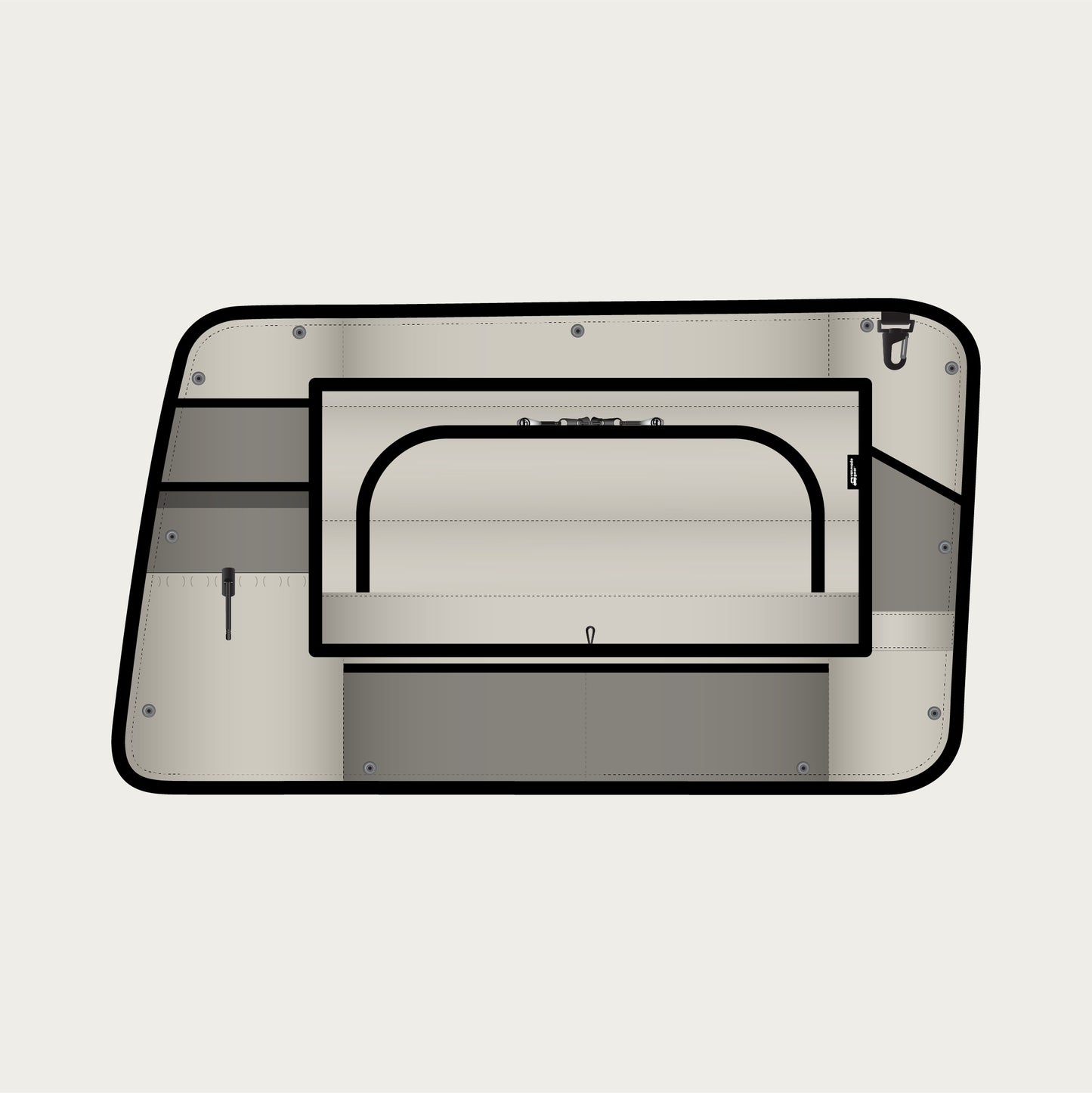 Tiffin GH1 Nightstand + Bunk Shade