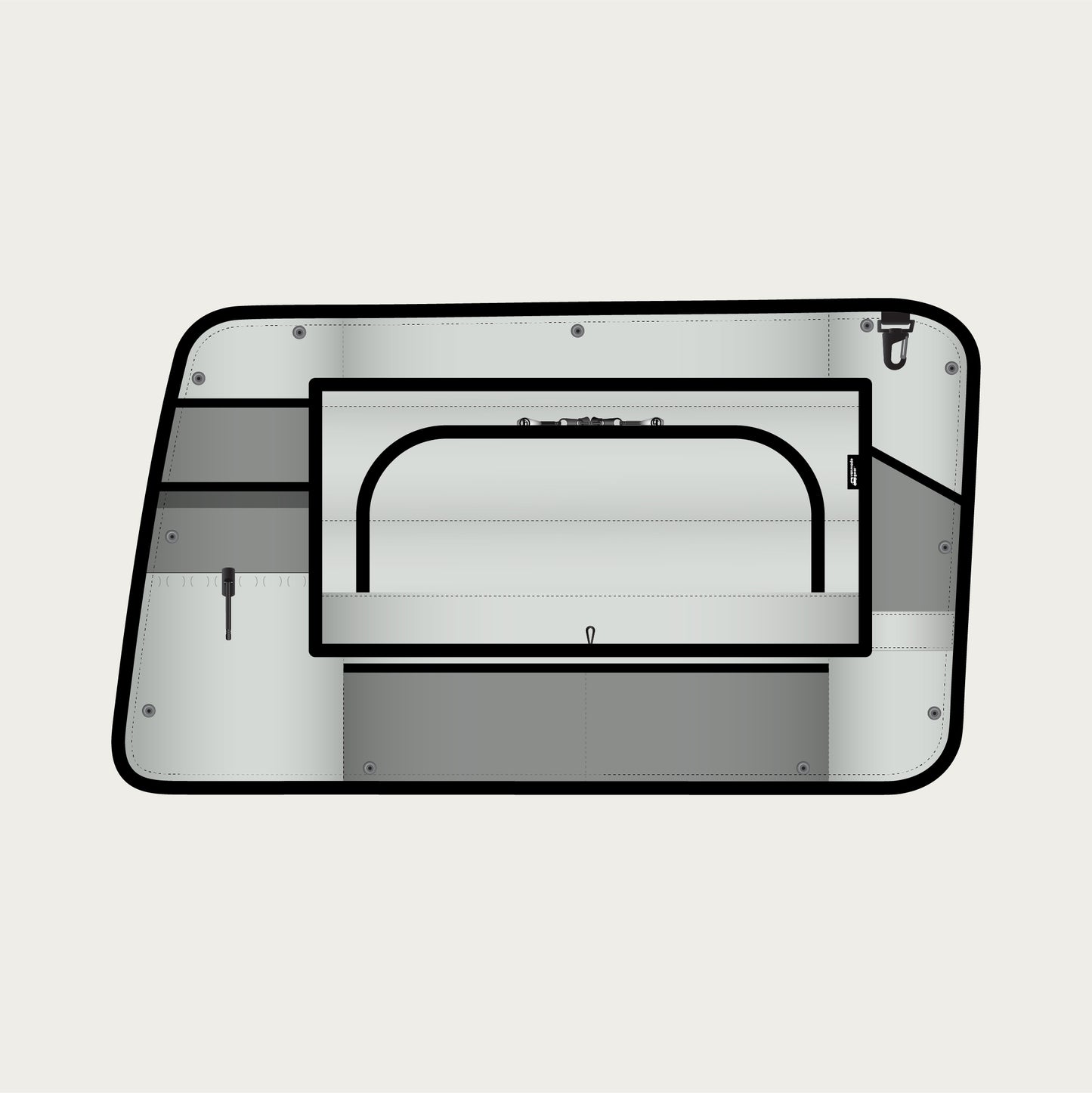 Tiffin GH1 Nightstand + Bunk Shade