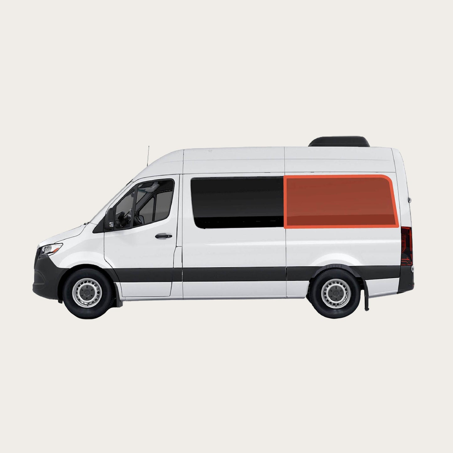 Sprinter - 144wb Quarter Panel Shade (Driver's Side)